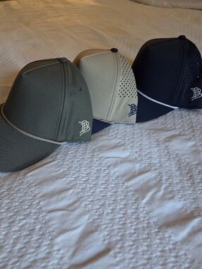 Set Of 3 Branded Bills Hats Cap